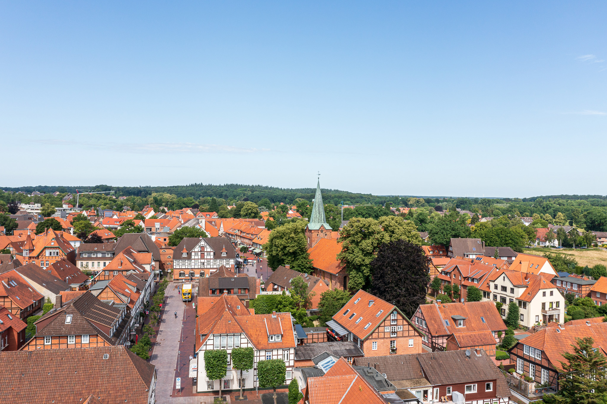 Drohnenaufnahme Innenstadt Bad Bevensen