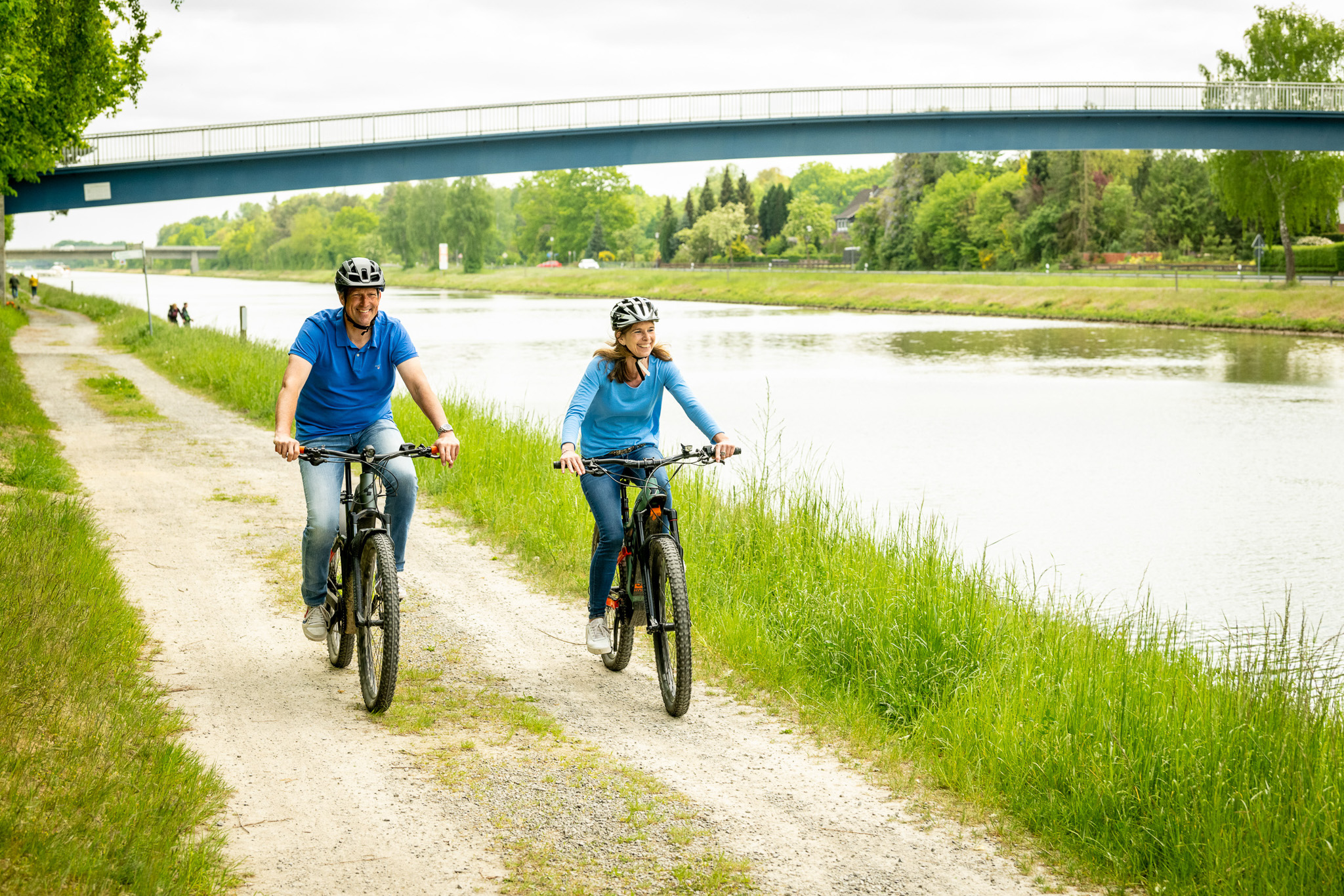 Radfahrer am Elbe-Seitenkanal